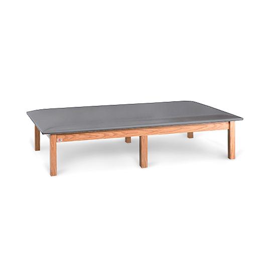 Hausmann Upholstered Mat Platforms - Bariatric Mat Platform, 6' x 8', Gray / Gray - 1412-68-927-119