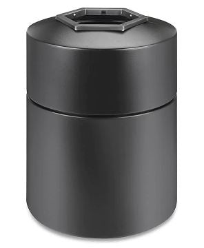Hexagon Trash Can, 45 gal., Black