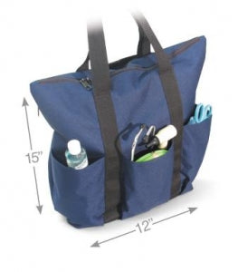 Hopkins Medical 3-Pocket Zippered Tote - 3 Pocket Tote, 600D - 530792CA