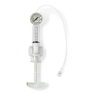 Namic Inflation Device Kits - Inflation Device with Insertion Tool, Torque Device, Y-Adaptor, 3-Way High-Pressure Stopcock, 1, 050 psi, 30 Atmospheric Pressure (ATM), 20 mL Barrel Volume, 12" High-Pressure Braided Tubing - H965914071