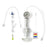 Namic Inflation Device Kits - Inflation Device with Insertion Tool, Torque Device, Y-Adaptor, Tri-Color Label, 3-Way High-Pressure Stopcock, 1, 050 psi, 30 Atmospheric Pressure (ATM), 20 mL Barrel Volume, 12" High-Pressure Braided Tubing - H965914101