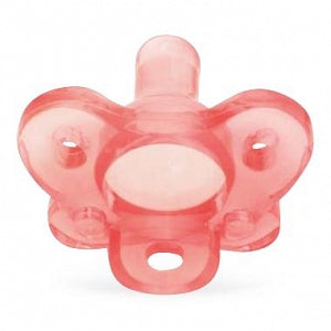 Dr. Brown One-Piece Silicone Pacifier - One-Piece Silicone Pacifiers, Stage 1, 0-6 Months, Pink - PS11350-MED