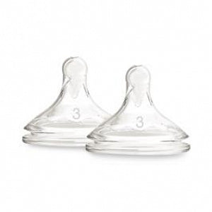Handi-Craft Dr. Brown's Level 3 Wide-Neck Bottle Nipples - Dr. Brown Wide Neck Nipple, Level 3 - WN3201-P3