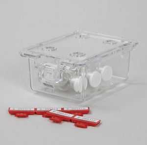 Healthcare Logistics Tamper Evident Box Seals - Tamper-Evident Box, Clear, Size S - 18211