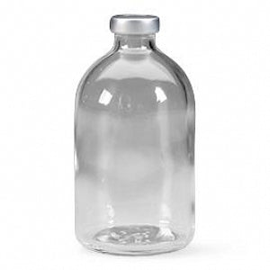 Healthcare Logistics Empty Sterile Vials - Empty Sterile Vial with Silver Cap, 100 mL - 18496