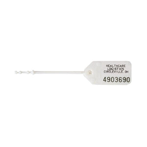 Health Care Logistics Pull-Tight Seals - Pull-Tight Seals, Consecutively Numbered, 9" with 7" Tail, White - 7814
