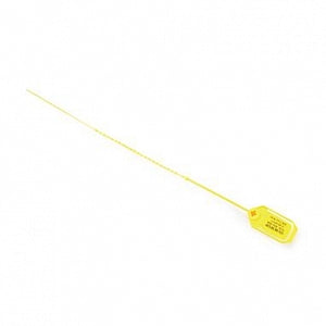 Healthcare Logistics Ring-Pull Security Seals - Ring Pull-Tight Seal, Yellow, 100/Pack - 8121