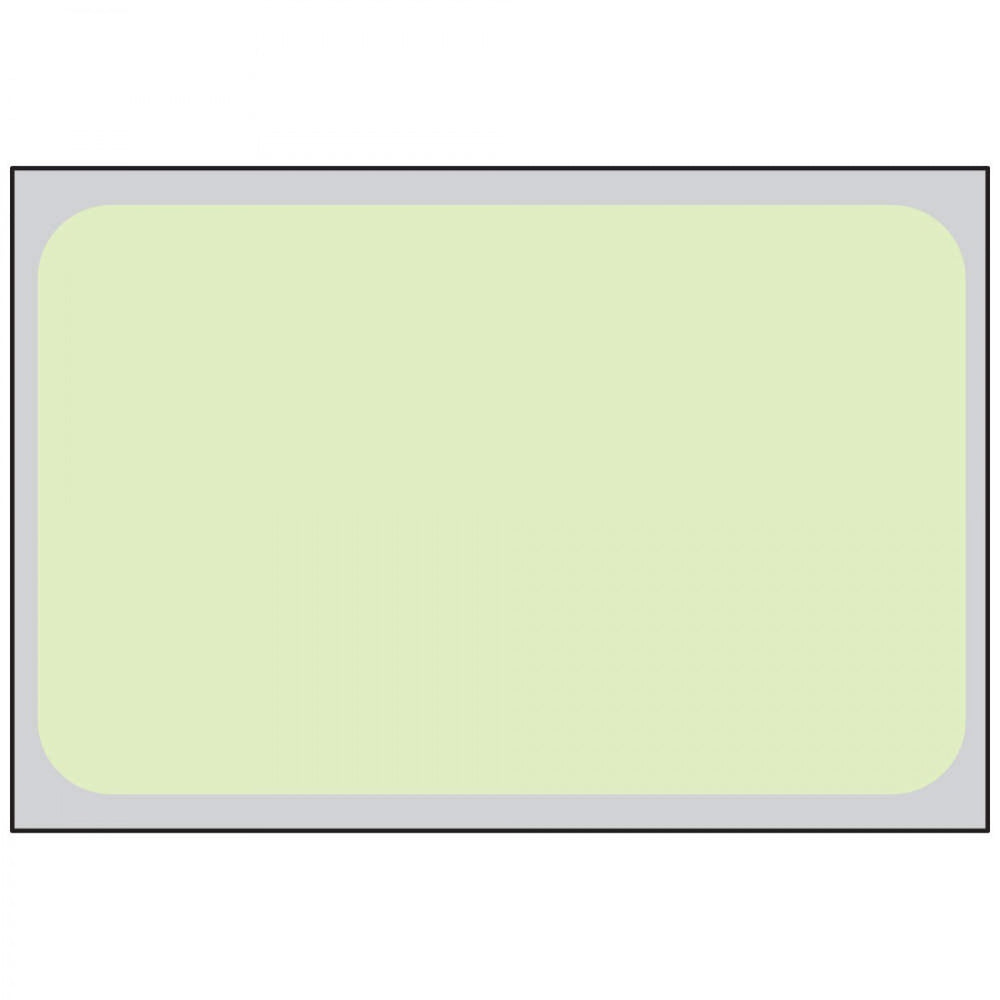 Label For Keystone And Healthcoder Printers Direct Thermal Piggyback Paper Permanent 3" Core 1" 23/40" X 1 Green 3500 Per Roll, 6 Rolls Per Box