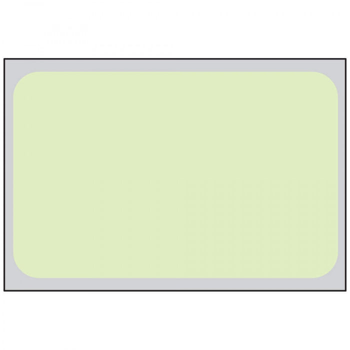 Label For Keystone And Healthcoder Printers Direct Thermal Piggyback Paper Permanent 3" Core 1" 23/40" X 1 Green 3500 Per Roll, 6 Rolls Per Box