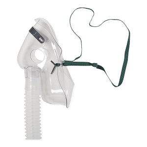 Medline Disposable Oxygen Masks with Standard Connector - Adult Venturi Mask with Nose Clip, Color Diluters, 7' Tubing and Standard Connectors - HCS120E