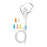 Medline Disposable Oxygen Masks with Standard Connector - Adult Venturi Mask with Nose Clip, Color Diluters, 7' Tubing and Standard Connectors - HCS120E