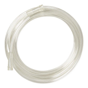 Medline Clear Oxygen Tubing with Standard Connector - Clear Crush-Resistant Oxygen Tubing, 50', Standard Connector - HCS455010