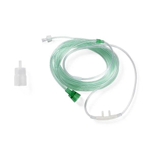 Medline CO2 Sampling Cannulas - CO2 Sampling Cannula, 10' O2 Tubing, 10' CO2 Tubing, Adult, Green - HCS4565F