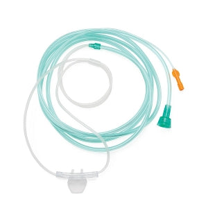 Medline MicroFilter CO2 Sampling and O2 Delivery Cannulas - MicroFilter CO2 Cannula, Adult, 7', Nasal - HCS4607MN