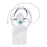 Medline Disposable Oxygen Masks with Standard Connector - Total Non-Rebreather Pediatric Mask with Reservoir Bag, Safety Vent, Check Valve, 7' Tubing and Standard Connectors - HCS4675B
