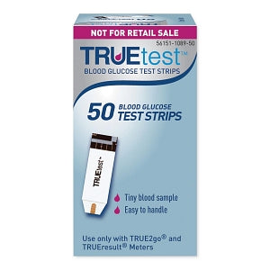 Trividia TRUEtrack Blood Glucose System - TrueTrack Blood Glucose Test Strips, 50/Bx - A3H0187