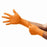 Ansell Healthcare Blaze Nitrile Exam Gloves - High-Five Powder-Free Nitrile Exam Gloves, Orange, Size S - N481
