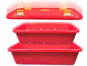 Healthmark SST Instrument Retrieval System - SST Instrument Retrieval Tray, Red, 25" x 14.3" - SST-2315