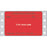 Label Dot Matrix Paper Permanent Additives 3" X 1.9375 Fl. Red 2500 Per Case