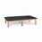 Hausmann Upholstered Mat Platforms - Bariatric Mat Platform, 4' x 6', Oak / Black - 1412-46-346-122