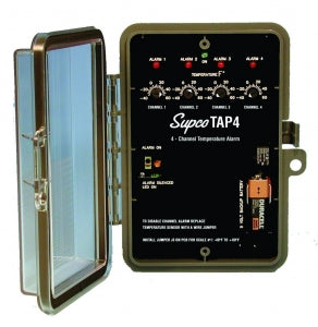 American Biotech Digital Temperature Displays - TEMPERATURE DISP, DIG, 4 CHANNEL MON, 120 V - ABT-DTDRC4