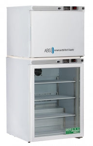 American 7cu. ManDefr Refri / FreezerComb - 7 Cu. Ft. Combination Refrigerator / Freezer, Glass Door Refrigerator, Solid Door Freezer - ABT-HC-RFC7