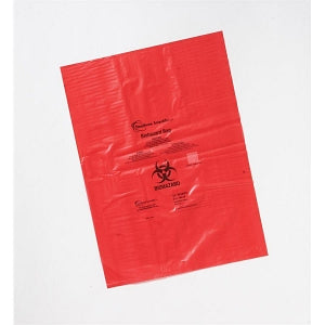 Heathrow Scientific Red Biohazard Bags - Red Biohazard Disposal Bags, Polypropylene, 19" x 23" (483mm x 584mm) - HS10322