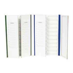 Heathrow Scientific Cardboard Slide Trays / Folders - 20-Place Slide Tray Cardboard, Red Trim - HS120196