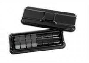 Heathrow Scientific Disposable Slide Staining Tray Set - Slide Staining Tray Set, Disposable. 1 Lid and 4 Bases, Black - HS15951A