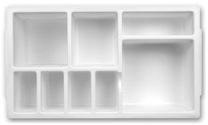 Heathrow Scientific Droplet Phlebotomy Collection Tray - Insert for 16mm Tube Rack, 4/Pack - HS2201B
