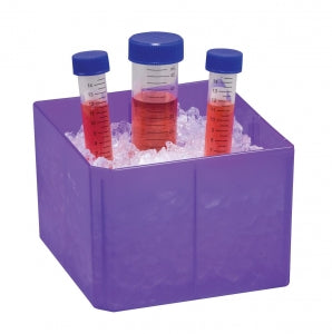 Heathrow Scientific Transformable Cube Tube Rack - Transformable Cube Tube Rack, 15 and 50mL Box, Purple - HS23271A