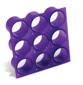 Heathrow Scientific Transformable Cube Tube Rack - Transformable Cube Tube Rack, 15 and 50mL Box, Purple - HS23271A