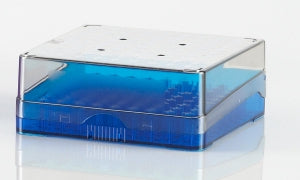 Heathrow Arctic Squares Cryogenic Tube Storage Boxes - Arctic Squares Polycarbonate Cryogenic Tube Storage Box, 100-Place, Blue - HS23300D