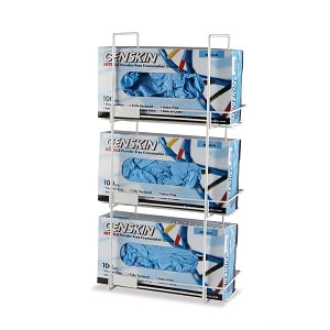 Heathrow Scientific Wire Glove Box Holder - Glove Box Holder, 1-Box, HDPE-Coated Wire, White - HS23457