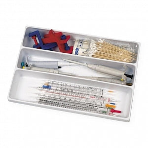 Heathrow Scientific 3-Compartment Drawer Organizers - 3-Compartment Drawer Organizer, Polystyrene, White - HS2538A