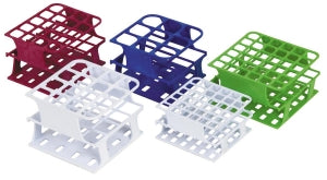 Heathrow Scientific OneRack Half-Size Tube Racks - OneRack Tube Rack, Half-Size, POM, 16 mm, 36-Place, White - HS27502A