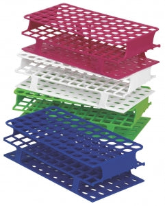Heathrow Scientific Durable Non-Wire Tube Racks - OneRack Tube Rack, Full-Size, POM, 16mm, 72-Place, Magenta - HS27512A