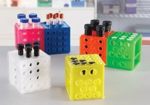 Heathrow Scientific Cube Rack - Cube Tube Rack, Assorted Colors - HS29 ...