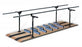 Hausmann Ambulation and Mobility Platform - Parallel Bars, 10', Adjustable 15" to 28" Height - 1393