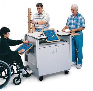 Hausmann Ind Horseshoe Therapy Table - Horseshoe Therapy Table, 74" x 48", 26" to 34" Adjustable Height - 6674