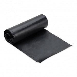 Heritage Bag HDPE Waste Can Liners - Heritage HDPE Trash Can 8-10 gal. Liner, 6 Mic, Black, 24" x 24" - Z4824RK R01
