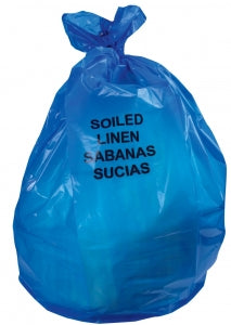 Heritage Bag Printed Soiled Linen Healthcare Liners - Printed Soiled Healthcare Bag, Blue, 44 gal., 1.3 mL - A7450PX