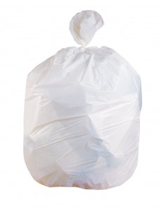 Heritage Bag Linear Low-Density White Can Liners - Linear Low-Density Can Liner, White, 0.50 mil, 12-16 gal., 24" x 32" - H4832MW