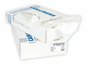 Heritage Bag Linear Low-Density White Can Liners - Linear Low-Density Can Liner, White, 0.50 mil, 12-16 gal., 24" x 32" - H4832MW