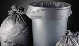 Heritage Bag Linear Low-Density Can Liners - Linear Low-Density Can Liner, Gray, 1.6 mil, 56 gal., 44" x 55" - H56 G