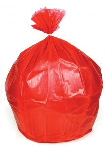Heritage Bag Nonprinted High-Density Biohazard Red Liner - Nonprinted High-Density Biohazard Red Liners, 40" x 48, 40-gal., 16 Micrometres Thick, Red - Z8048VRR01