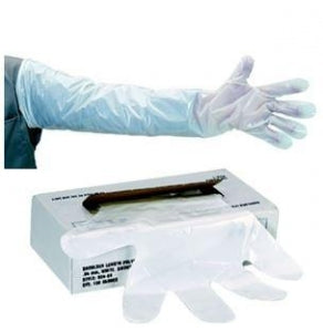 Hospital Therapy Shoulder Length Nonsterile Gloves - GLOVE, SHOULDER LENGTH, LG, NON-STRL, 10 - 553