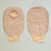 Hollister New Image 2-Piece Drainable Pouches with Lock 'n Roll - New Image Two Piece Drainable Mini Pouch, Clamp Closure, Beige, 2.25" Flange - 18203