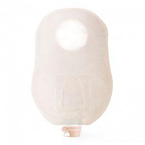 Hollis New Image 2PC Urostomy Pouches - 2-Piece Urostomy Pouch, Ultra Clear, 1.75" Flange, 9" Length - 18422
