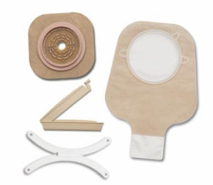 Hollister New Image Nonsterile Drainable Ostomy Kits - New Image 2-Piece Drainable Pouch Kit with Clamp Closure, Nonsterile, 2.25" Flange, Cut-to-Fit up to 1.75" - 19103